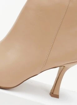 The Fashion Project Μποτάκια αστραγάλου με λεπτό τακούνι - Nude -The Fashion Project κατάστημα mpotakia astragalou me lepto takouni 106645 fwpl