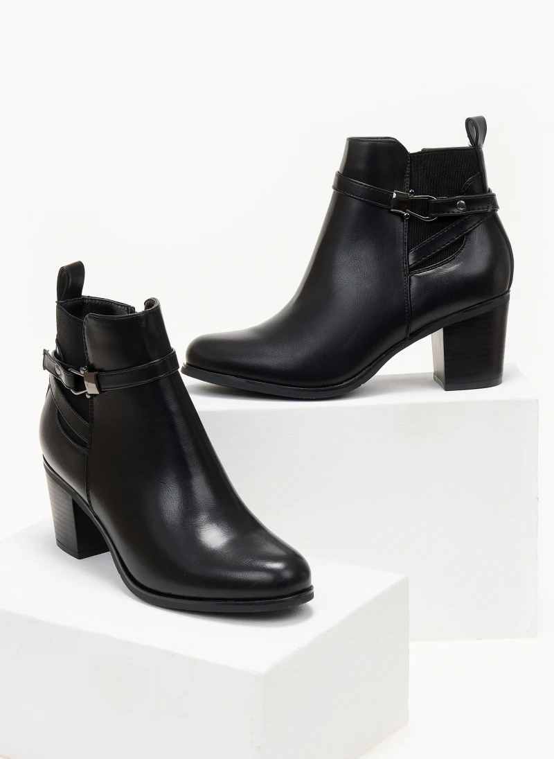 The Fashion Project Μποτάκια αστραγάλου με μεταλλική λεπτομέρεια - Μαύρο 6 The Fashion Project Μποτάκια αστραγάλου με μεταλλική λεπτομέρεια - Μαύρο - Image 6