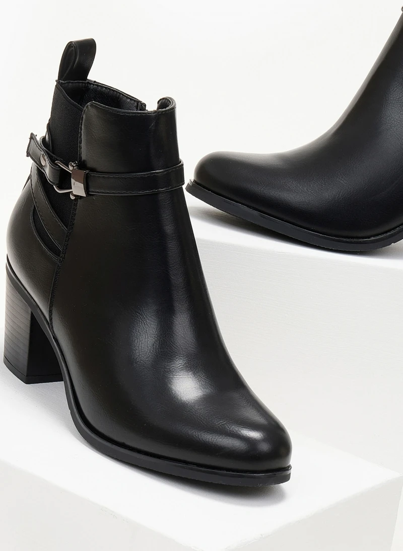 The Fashion Project Μποτάκια αστραγάλου με μεταλλική λεπτομέρεια - Μαύρο 5 The Fashion Project Μποτάκια αστραγάλου με μεταλλική λεπτομέρεια - Μαύρο - Image 5