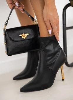 The Fashion Project Μποτάκια αστραγάλου με χρυσό μεταλλικό τακούνι - Μαύρο 10 The Fashion Project Μποτάκια αστραγάλου με χρυσό μεταλλικό τακούνι - Μαύρο -The Fashion Project κατάστημα mpotakia astragalou me xruso metalliko takouni 106362 1zgw