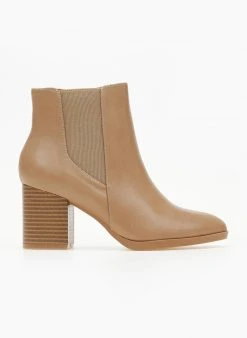 The Fashion Project Μποτάκια αστραγάλου με λάστιχο - Πούρο -The Fashion Project κατάστημα mpotakia casual me lastixo 106086 ar3r