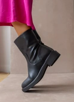 The Fashion Project Μποτάκια Casual σε στρογγυλή γραμμή - Μαύρο