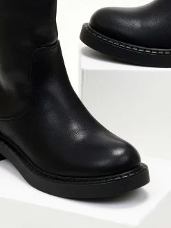 The Fashion Project Μποτάκια Casual σε στρογγυλή γραμμή - Μαύρο -The Fashion Project κατάστημα mpotakia casual se strogguli grammi 105505 t0ht