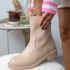 The Fashion Project Μποτάκια Casual σε στρογγυλή γραμμή - Μπεζ