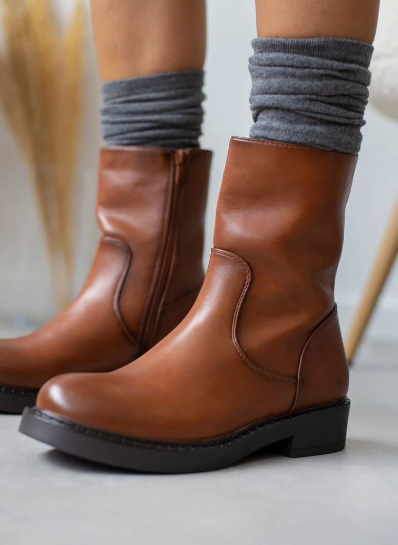 The Fashion Project Μποτάκια Casual σε στρογγυλή γραμμή - Ταμπά 1 The Fashion Project Μποτάκια Casual σε στρογγυλή γραμμή - Ταμπά