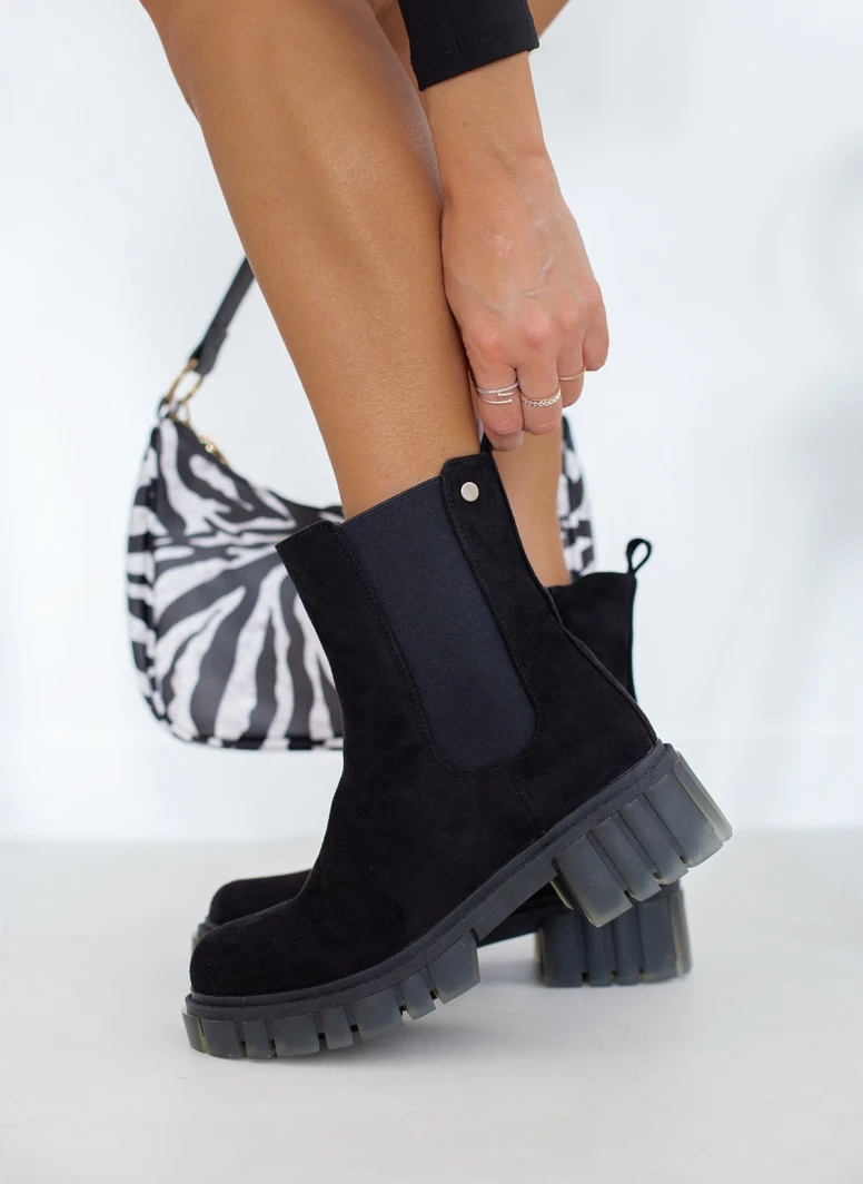 The Fashion Project Μποτάκια Chelsea με Chunky σόλα - Μαύρο 5 The Fashion Project Μποτάκια Chelsea με Chunky σόλα - Μαύρο - Image 5