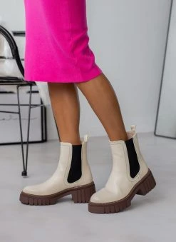 The Fashion Project Μποτάκια Chelsea με εξωτερική ραφή στη σόλα - Ζαχαρί