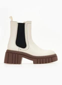 The Fashion Project Μποτάκια Chelsea με εξωτερική ραφή στη σόλα - Ζαχαρί -The Fashion Project κατάστημα mpotakia chelsea me ekswteriki rafi sti sola 105818 cklm