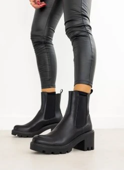 The Fashion Project Μποτάκια Chelsea με λάστιχο - Μαύρο