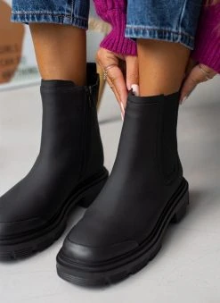 The Fashion Project Μποτάκια Chelsea με λάστιχο - Μαύρο