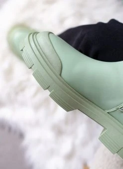 The Fashion Project Μποτάκια Chelsea με λάστιχο - Λαχανί -The Fashion Project κατάστημα mpotakia chelsea me lastixo 106105 7w3g