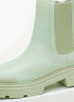 The Fashion Project Μποτάκια Chelsea με λάστιχο - Λαχανί -The Fashion Project κατάστημα mpotakia chelsea me lastixo 106105 gvls