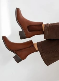 The Fashion Project Μποτάκια Chelsea με λάστιχο - Ταμπά -The Fashion Project κατάστημα mpotakia chelsea me lastixo 106262 k5da