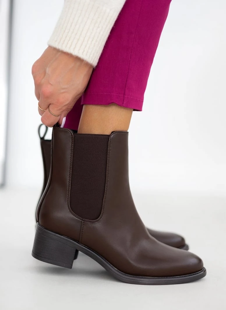The Fashion Project Μποτάκια Chelsea με λάστιχο - Καφέ 4 The Fashion Project Μποτάκια Chelsea με λάστιχο - Καφέ - Image 4