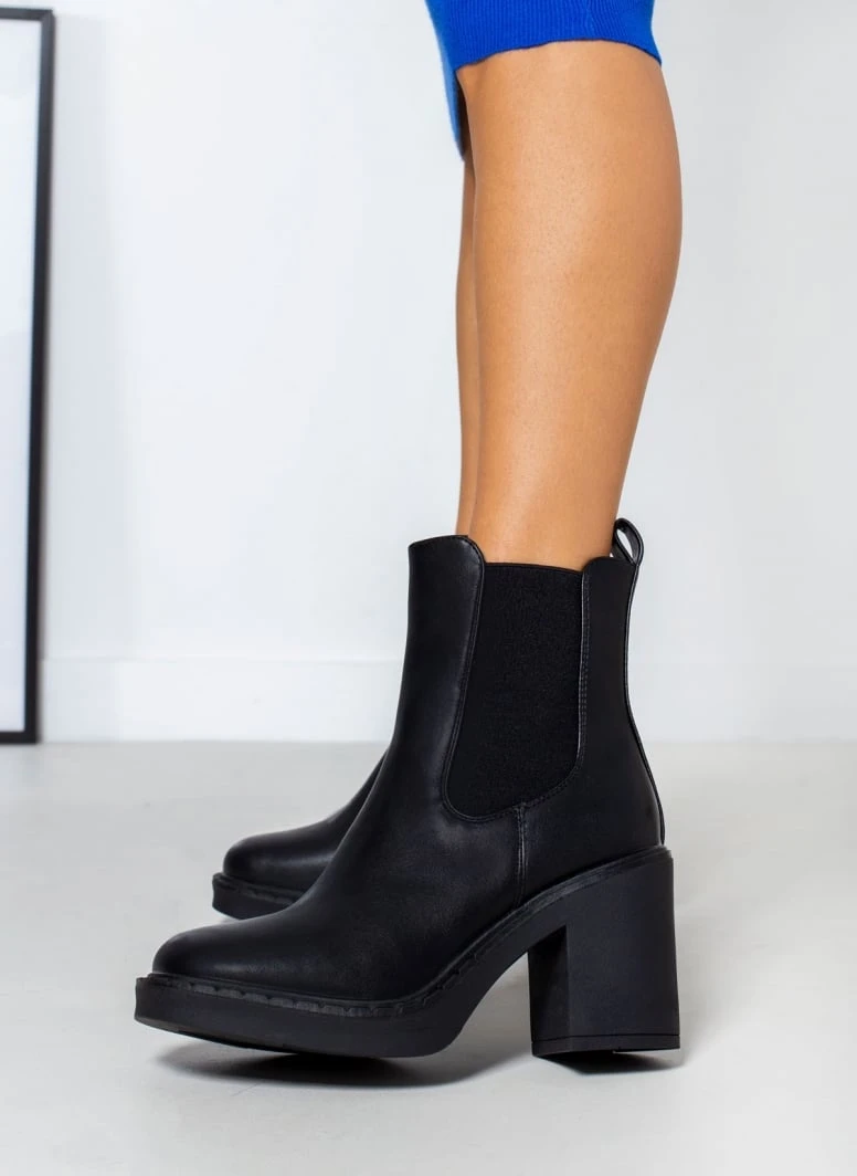 The Fashion Project Μποτάκια Chelsea με τακούνι - Μαύρο 7 The Fashion Project Μποτάκια Chelsea με τακούνι - Μαύρο - Image 7