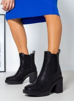 The Fashion Project Μποτάκια Chelsea με τακούνι - Μαύρο 10 The Fashion Project Μποτάκια Chelsea με τακούνι - Μαύρο -The Fashion Project κατάστημα mpotakia chelsea me takouni 109556 7ltk