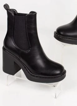 The Fashion Project Μποτάκια Chelsea με τακούνι - Μαύρο 11 The Fashion Project Μποτάκια Chelsea με τακούνι - Μαύρο -The Fashion Project κατάστημα mpotakia chelsea me takouni 109556 8hm4