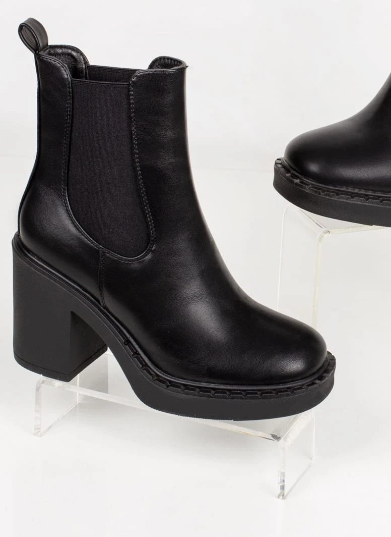 The Fashion Project Μποτάκια Chelsea με τακούνι - Μαύρο 5 The Fashion Project Μποτάκια Chelsea με τακούνι - Μαύρο - Image 5