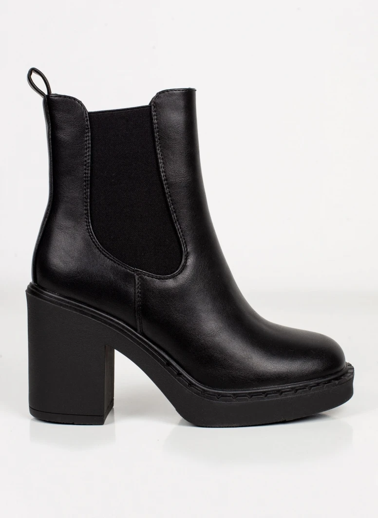 The Fashion Project Μποτάκια Chelsea με τακούνι - Μαύρο 2 The Fashion Project Μποτάκια Chelsea με τακούνι - Μαύρο - Image 2