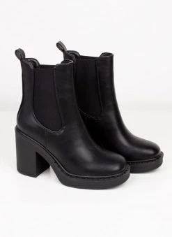 The Fashion Project Μποτάκια Chelsea με τακούνι - Μαύρο 9 The Fashion Project Μποτάκια Chelsea με τακούνι - Μαύρο -The Fashion Project κατάστημα mpotakia chelsea me takouni 109556 rs73