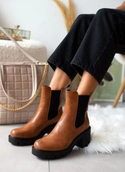 The Fashion Project Μποτάκια Chelsea με λάστιχο - Ταμπά -The Fashion Project κατάστημα mpotakia chelsea me xontro takouni 105643 o4t3