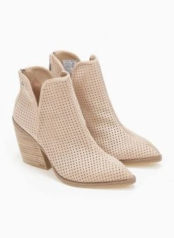 Xti Footwear Μποτάκια Cowboy Suede με άνοιγμα Xti 141258 - Μπεζ -The Fashion Project κατάστημα mpotakia cowboy suede me anoigma xti 141258 110374 m4c7