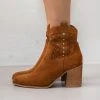 Xti Footwear Μποτάκια Cowboy Suede Xti 141390 - Κάμελ