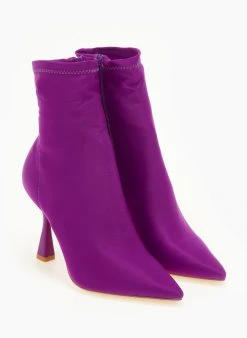 The Fashion Project Μποτάκια κάλτσα με λεπτό τακούνι - Μωβ 12 The Fashion Project Μποτάκια κάλτσα με λεπτό τακούνι - Μωβ -The Fashion Project κατάστημα mpotakia kaltsa me lepto takouni 106375 txzt