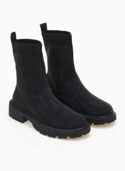 The Fashion Project Μποτάκια κάλτσα με Strass - Μαύρο 13 The Fashion Project Μποτάκια κάλτσα με Strass - Μαύρο -The Fashion Project κατάστημα mpotakia kaltsa me strass 108855 e0dm