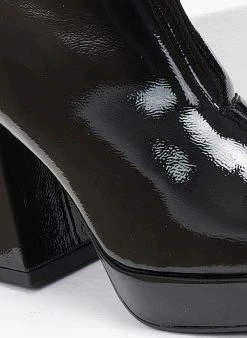 The Fashion Project Μποτάκια λουστρίνι με φιάπα - Μαύρο -The Fashion Project κατάστημα mpotakia loustrini me fiapa 108892 ifh5