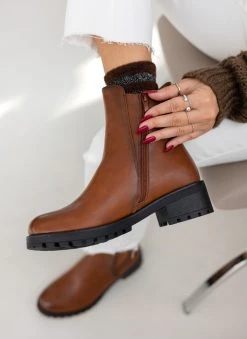 The Fashion Project Μποτάκια με Chelsea - Ταμπά -The Fashion Project κατάστημα mpotakia me chelsea 107179 er0s