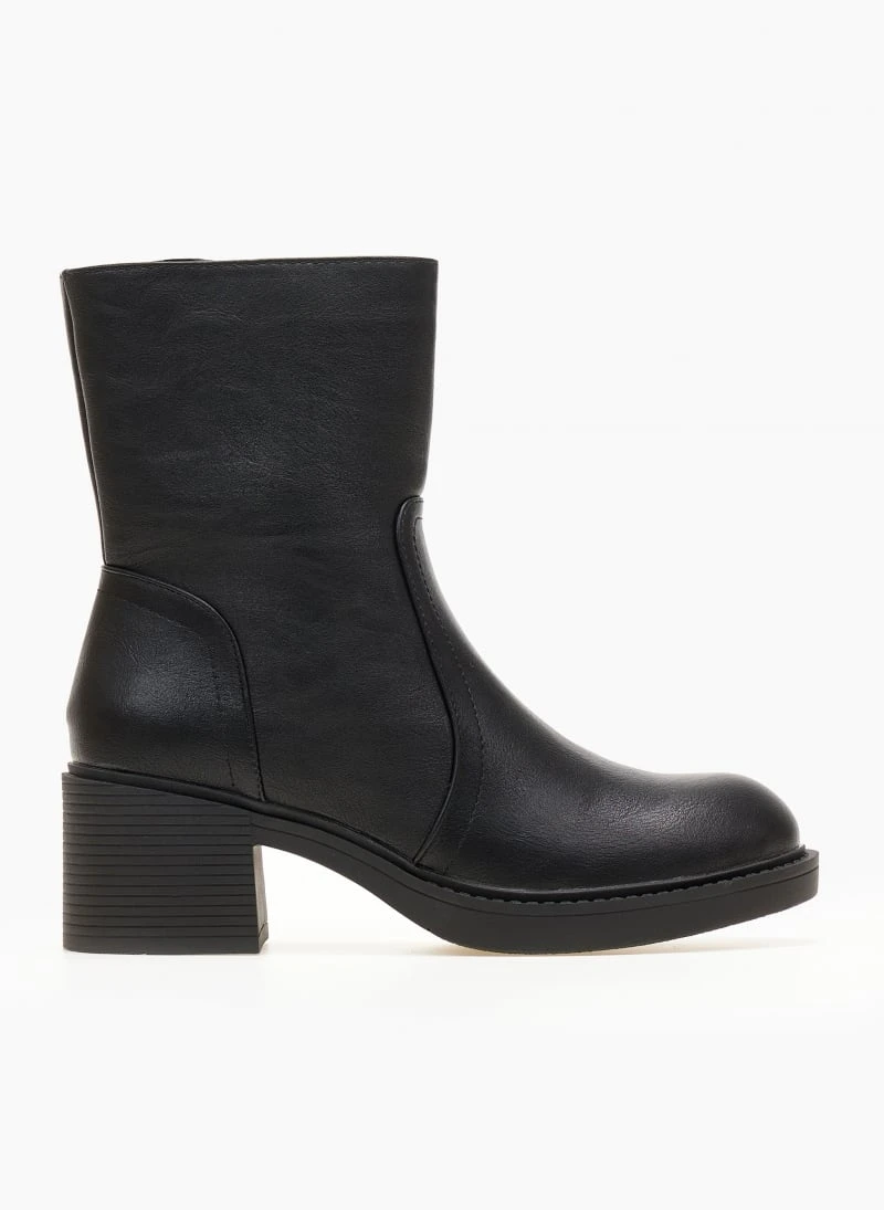 The Fashion Project Μποτάκια με εξωτερικές ραφές - Μαύρο 2 The Fashion Project Μποτάκια με εξωτερικές ραφές - Μαύρο - Image 2