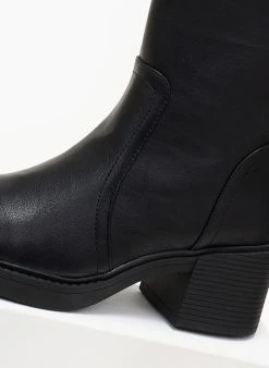 The Fashion Project Μποτάκια με εξωτερικές ραφές - Μαύρο 12 The Fashion Project Μποτάκια με εξωτερικές ραφές - Μαύρο -The Fashion Project κατάστημα mpotakia me ekswterikes rafes 105967 t4ww
