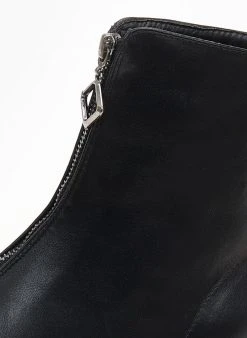 The Fashion Project Μποτάκια με φερμουάρ στο κουτεπιέ - Μαύρο -The Fashion Project κατάστημα mpotakia me fermouar sto koutepie 106088 b49i