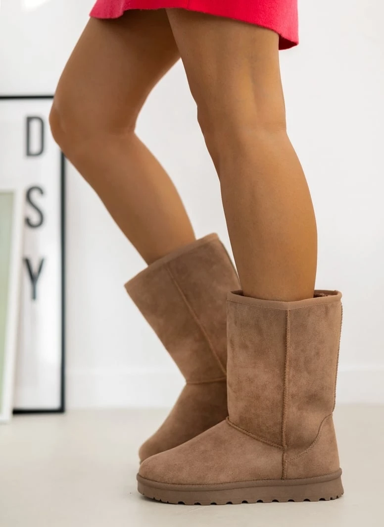 The Fashion Project Μποτάκια με γούνα - Τάουπε 1 The Fashion Project Μποτάκια με γούνα - Τάουπε