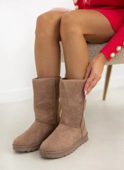 The Fashion Project Μποτάκια με γούνα - Τάουπε 10 The Fashion Project Μποτάκια με γούνα - Τάουπε -The Fashion Project κατάστημα mpotakia me gouna 108225 p7dn