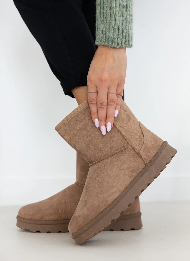 The Fashion Project Μποτάκια με γούνα - Τάουπε 4 The Fashion Project Μποτάκια με γούνα - Τάουπε - Image 4