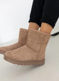 The Fashion Project Μποτάκια με γούνα - Τάουπε