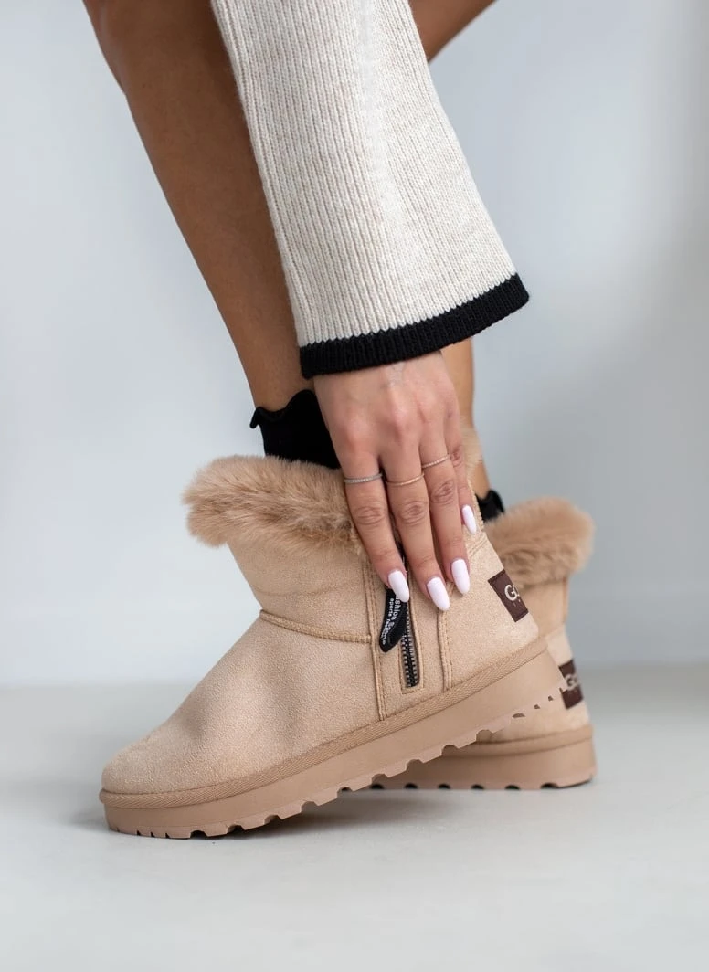 The Fashion Project Μποτάκια με γούνα και φερμουάρ - Κάμελ 7 The Fashion Project Μποτάκια με γούνα και φερμουάρ - Κάμελ - Image 7