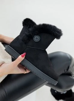 The Fashion Project Μποτάκια με γούνα και κουμπί στο πλάι - Μαύρο 10 The Fashion Project Μποτάκια με γούνα και κουμπί στο πλάι - Μαύρο -The Fashion Project κατάστημα mpotakia me gouna kai koumpi sto plai 110057 2d91