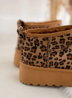 The Fashion Project Μποτάκια με γούνα και Platform σόλα - Leopard -The Fashion Project κατάστημα mpotakia me gouna kai platform sola 110052 i2j6