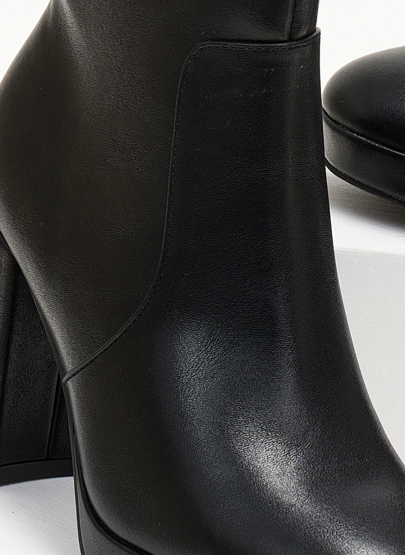 The Fashion Project Μποτάκια με ιδιαίτερο τακούνι - Μαύρο 5 The Fashion Project Μποτάκια με ιδιαίτερο τακούνι - Μαύρο - Image 5