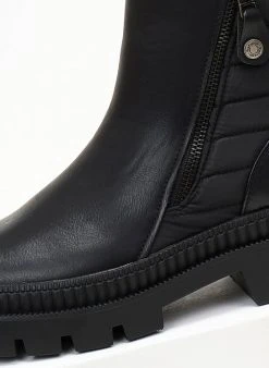 Μποτάκια με καπιτονέ σχέδιο Refresh 170283 - Μαύρο -The Fashion Project κατάστημα mpotakia me kapitone sxedio refresh 170283 107792 n6mk