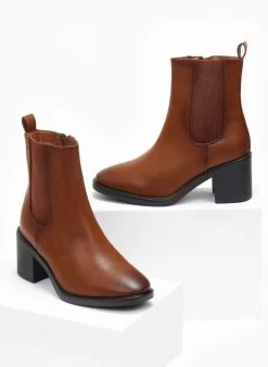 The Fashion Project Μποτάκια Casual με λάστιχο - Ταμπά -The Fashion Project κατάστημα mpotakia me lastixo 108483 jxk5