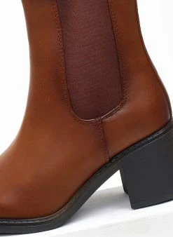 The Fashion Project Μποτάκια Casual με λάστιχο - Ταμπά -The Fashion Project κατάστημα mpotakia me lastixo 108483 llnd