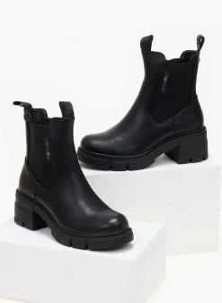 Μποτάκια Chelsea REFRESH 170139 - Μαύρο -The Fashion Project κατάστημα mpotakia me lastixo refresh 170139 106162 0m2v