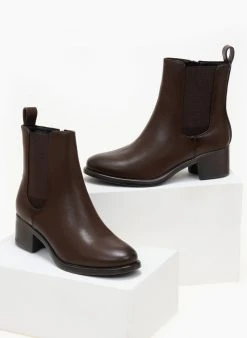 The Fashion Project Μποτάκια Chelsea με λάστιχο - Καφέ 9 The Fashion Project Μποτάκια Chelsea με λάστιχο - Καφέ -The Fashion Project κατάστημα mpotakia me lastixo sto plai 106263 64b6