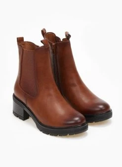 The Fashion Project Μποτάκια με λάστιχο στο πλάι - Ταμπά -The Fashion Project κατάστημα mpotakia me lastixo sto plai 108468 i4wf