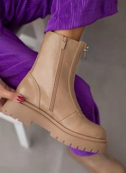 The Fashion Project Μποτάκια με μεταλλικό φερμουάρ - Πούρο -The Fashion Project κατάστημα mpotakia me metalliko fermouar 105826 c8zk