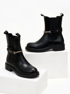 The Fashion Project Μποτάκια Chelsea με μεταλλικό στοιχείο - Μαύρο 10 The Fashion Project Μποτάκια Chelsea με μεταλλικό στοιχείο - Μαύρο -The Fashion Project κατάστημα mpotakia me metalliko stoixeio 105501 0ji4